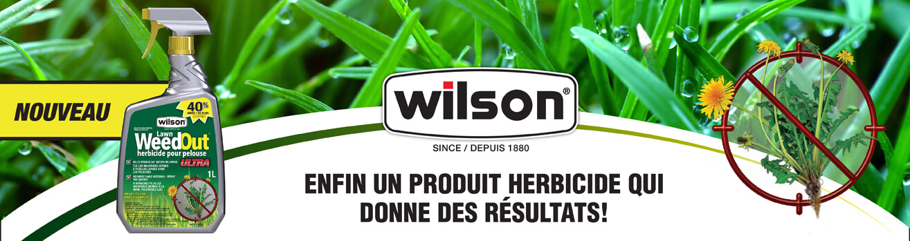 Herbicide pour pelouse avec pulvérisateur à piles WEED OUT de Wilson